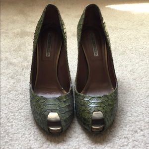 Via Spiga Snakeskin Heels